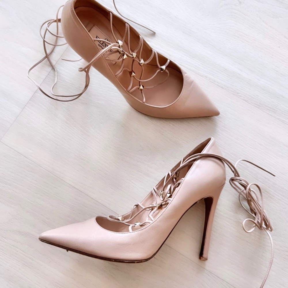 Valentino Lace Up Pumps Size 36.5